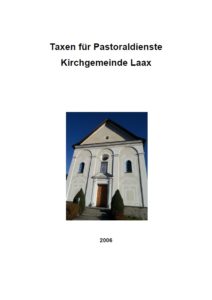 Titel Taxen für Pastoraldienste